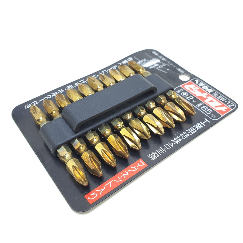 نوک پیچ گوشتی دو سر چهار سو مدل 65MM بسته 10 عددی