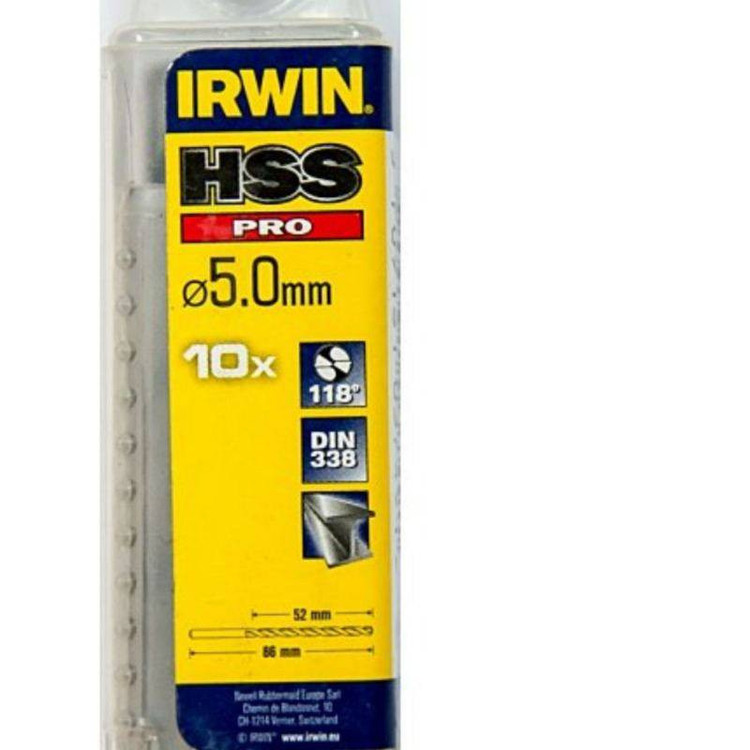 مته آهن اروین مدل 10502281 سایز 5 میلیمتر مجموعه 5 عددی