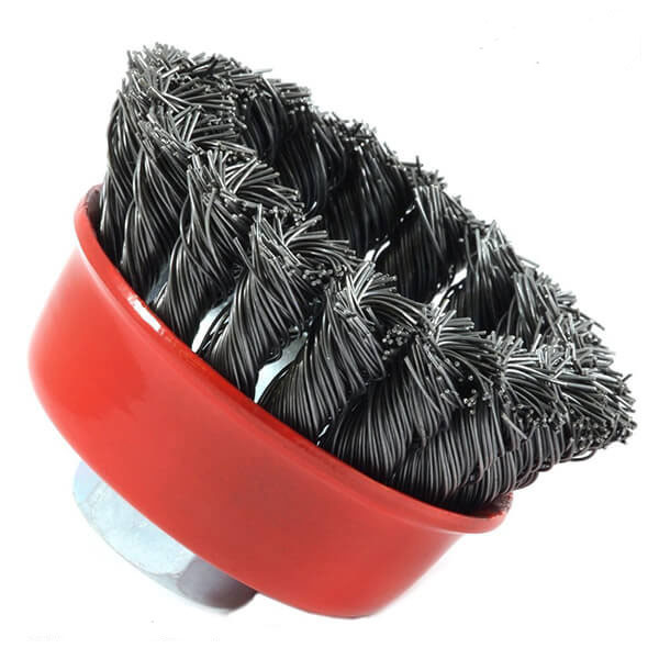 فرچه سیمی کاسه ای مدل  بافته 125 mmm