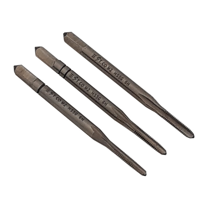 قلاویز دستی استیکو مدل M2-0.4 HSS-G سایز 2 میلی متر مجموعه 3 عددی