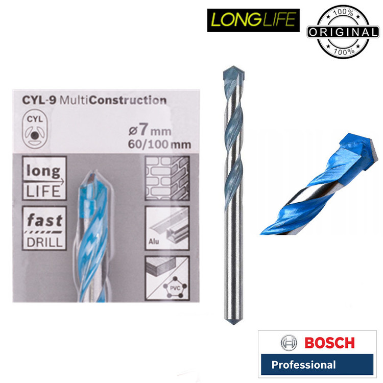 مته الماسه همه کاره بوش مدل Multiconstruction کد 2608596054 سایز 7 میلی متر