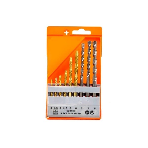 مته کاتکس مدل AJ-CUTTEX-9PCS مجموعه 9 عددی