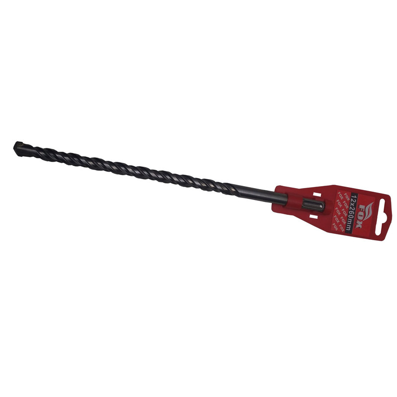 مته چهار شیار فاکس کد 12-260mm سایز 12 میلیمتر