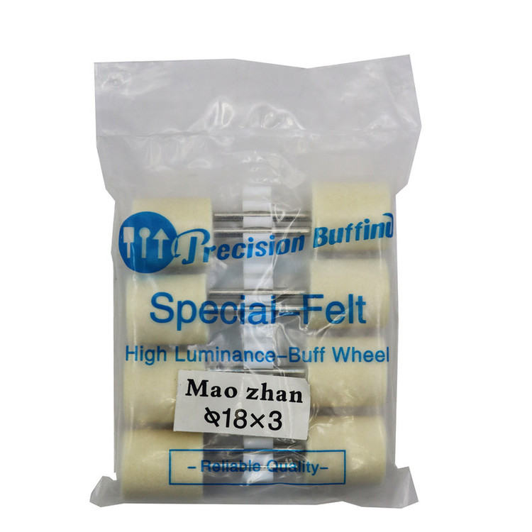 نمد پولیش سر دریلی مدل YP-18*3MM مجموعه 8 عددی