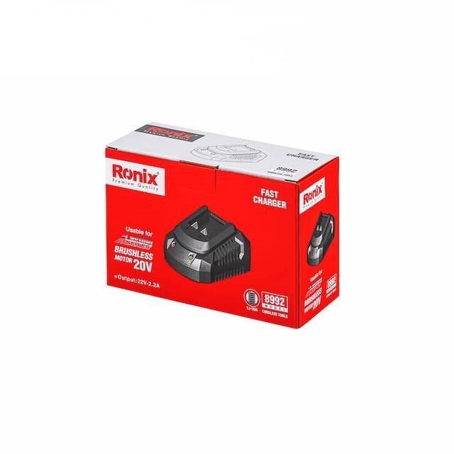 فست شارژر باتری 22 ولت 2.2 آمپرساعت رونیکس مدل 8992