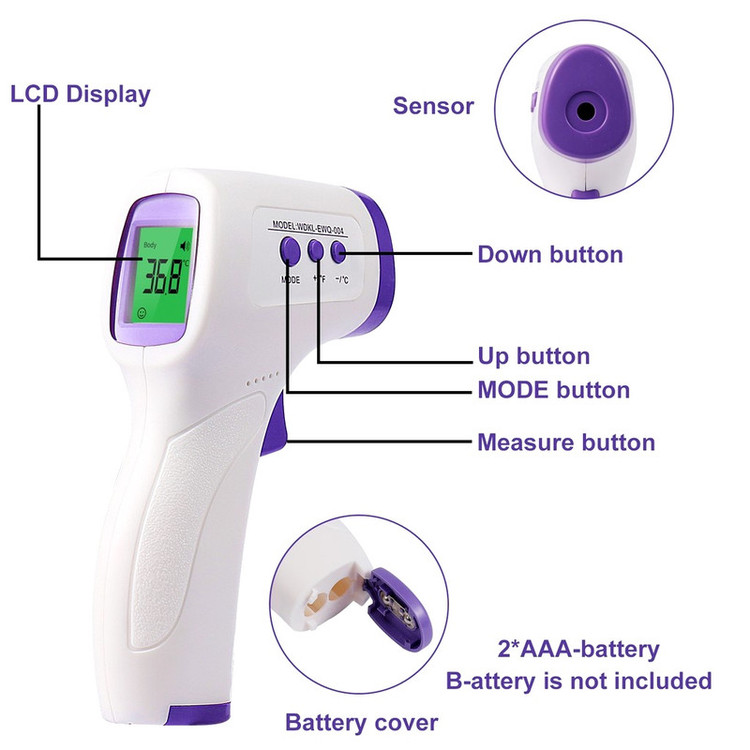 ترمومتر لیزری اچ سی او مدل WDKL-EWQ-004