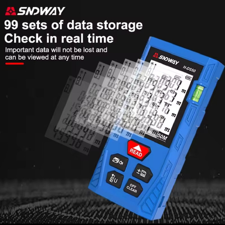 متر لیزری سندوی مدل H-DS50 برد 50 متر
