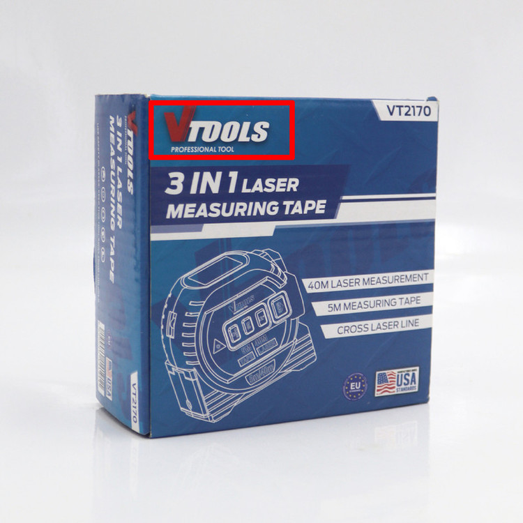 متر 5 متری وی تولز مدل لیزری کد YP-VT2170