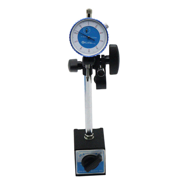 ساعت و پایه اندیکاتور آلاتا مدل YP-0-10x0.1MM مجموعه 2 عددی