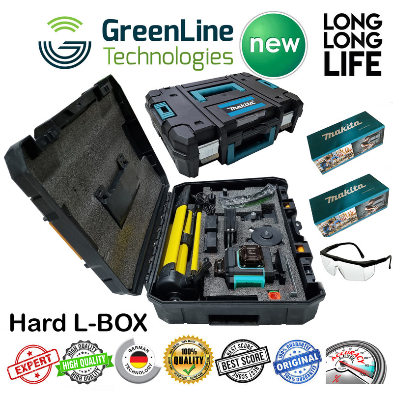 تراز لیزری ماکیتا مدل 4 بعدی هوشمند نور سبز کد 360 - 4D 16 Lines