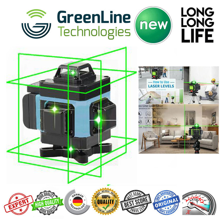 تراز لیزری ماکیتا مدل ترکیبی نور سبز کد 16Lines-BOX -360 سری فوق هوشمند