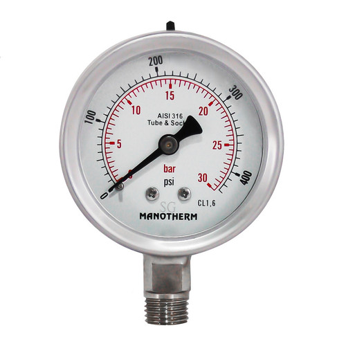 گیج فشار مانوترم مدل 30bar.6cm