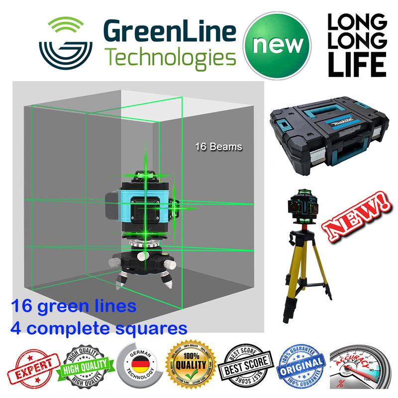 تراز لیزری ماکیتا مدل 4 بعدی 4D- 360 نور سبز کد 360 Mak