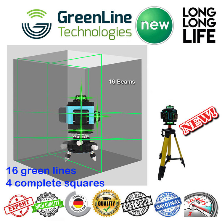 تراز لیزری دیوالت مدل Green Lines - 16 B
