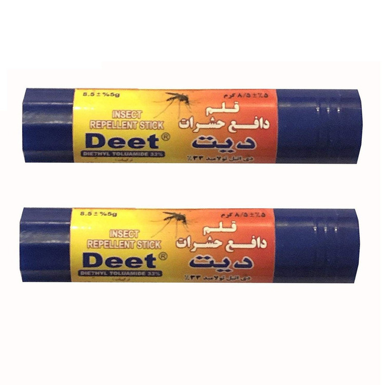 قلم دافع حشرات دیت مدل HRZ وزن 8.5 گرم مجموعه 2 عددی