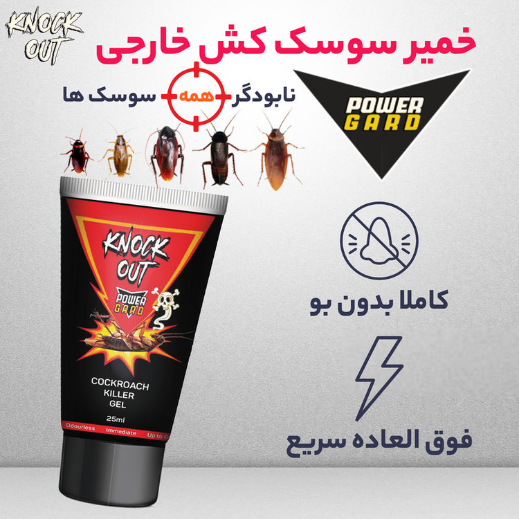 خمیر سوسک کش ناک اوت مدل 2X وزن 25 گرم