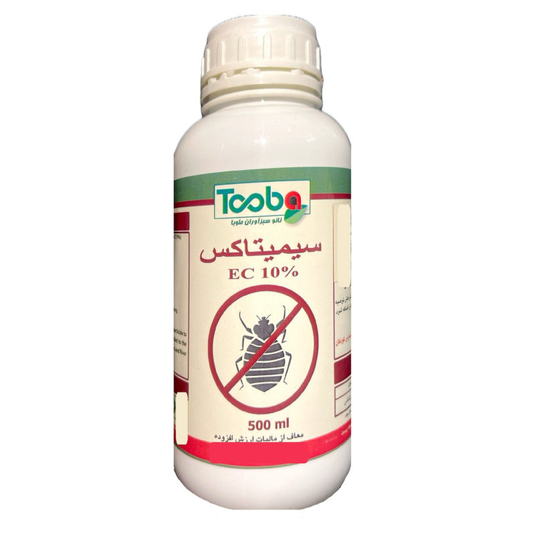 مایع حشرهکش و ساسکش نانوامولسیون سیمیتاکس مدل EC 10% حجم 500 میلیلیتر