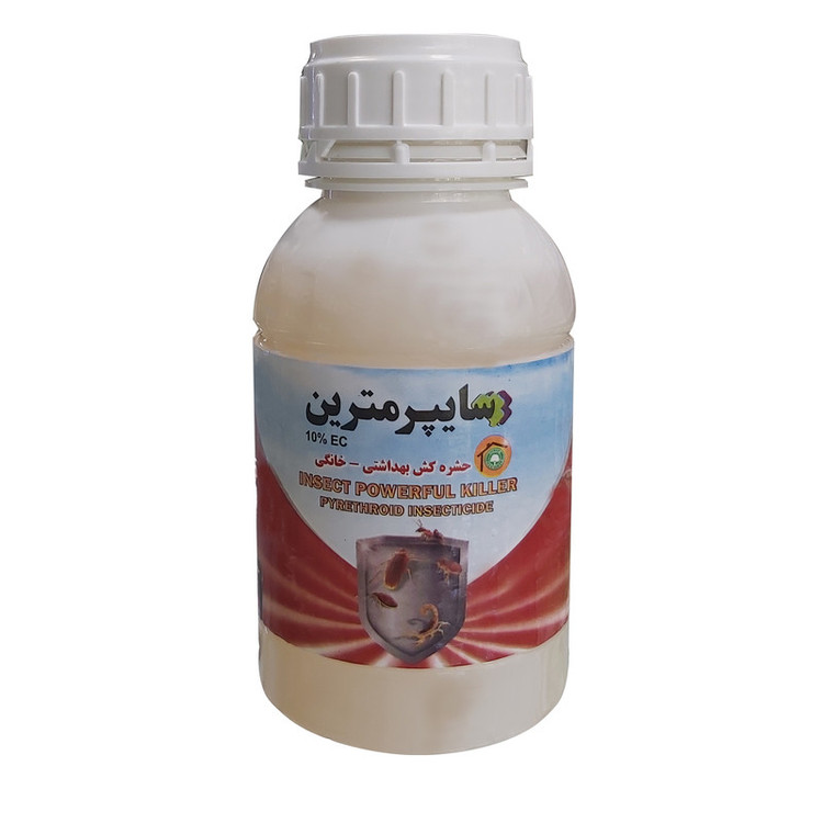 پودر و مایع حشره کش و سوسک کش سایپرمترین مدل گلسم P.0.5-M.0.5 حجم 1000 میلی لیتر مجموعه 2 عددی
