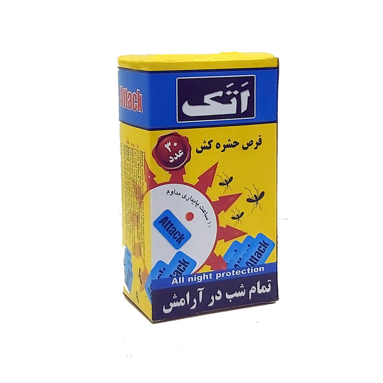 قرص حشره کش مدل taromar-30-attack-30 دو بسته 30 عددی