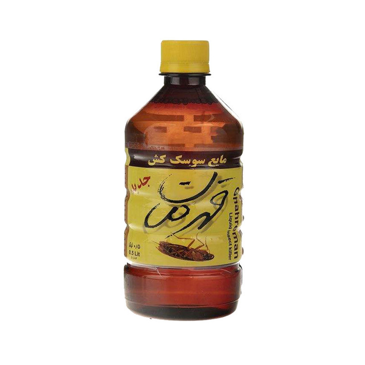 مایع سوسک کش و حشره کش مدل Ghahreman-0.5L-Attack-0.5L حجم 1000 میلی لیتر مجموعه 2 عددی