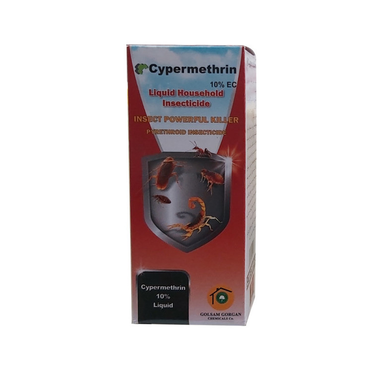 حشره کش گل سم مدل خانگی مایع سایپرمترین cyper-100-2 حجم 100 میلی لیتر مجموعه دو عددی
