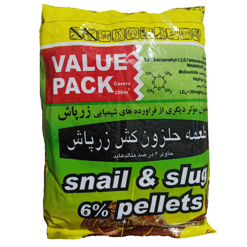 حشره کش متالدهاید 6% فوری زرپاش مدل متالان وزن 1 کیلوگرم