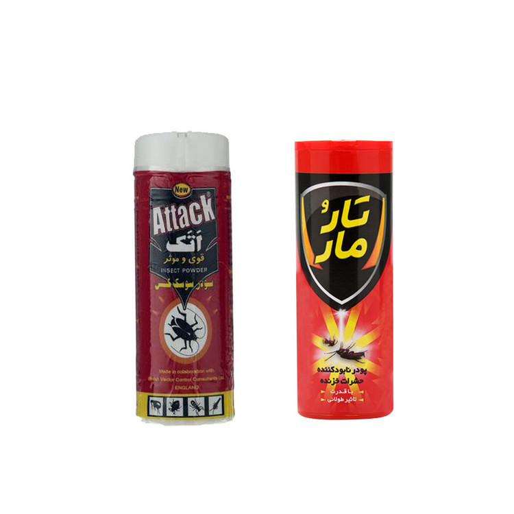 سوسک کش و حشره کش اتک و تارومار مدل attack100-taomar100 حجم 100 میلی لیتر مجموعه 2 عددی