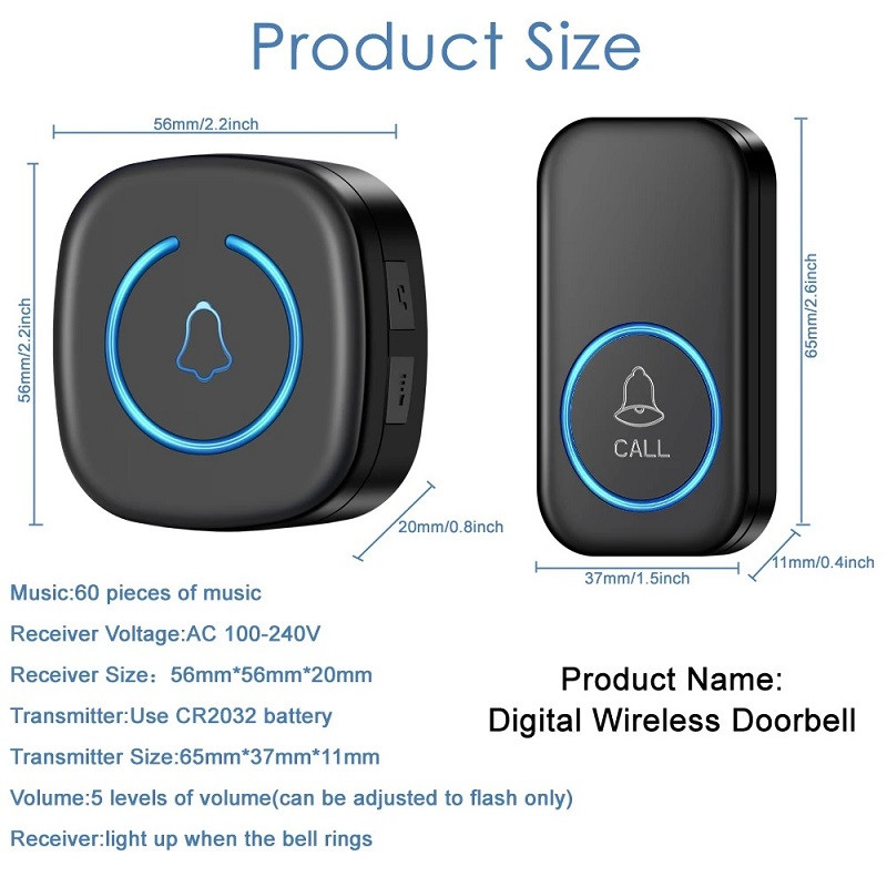 زنگ بی سیم مدل هوشمند Smart c55
