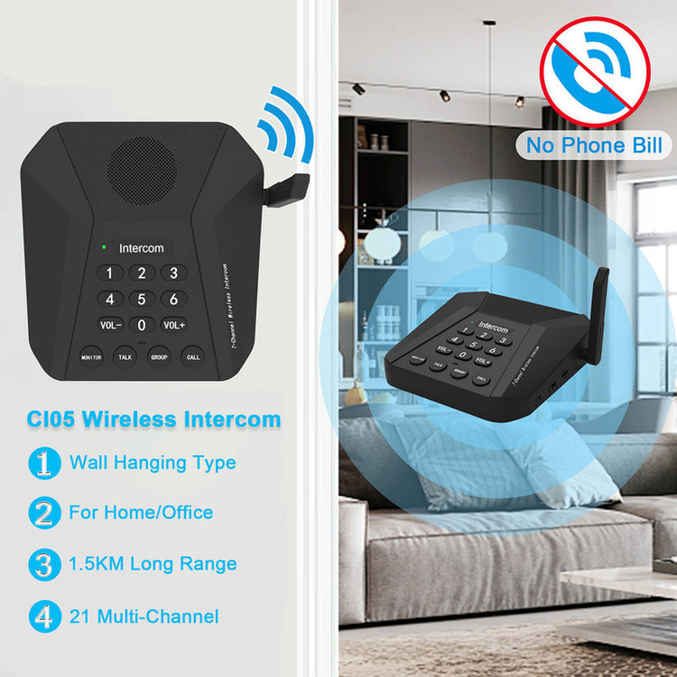 گوشی ارتباط داخلی مدل CI05 مجموعه 2 عددی