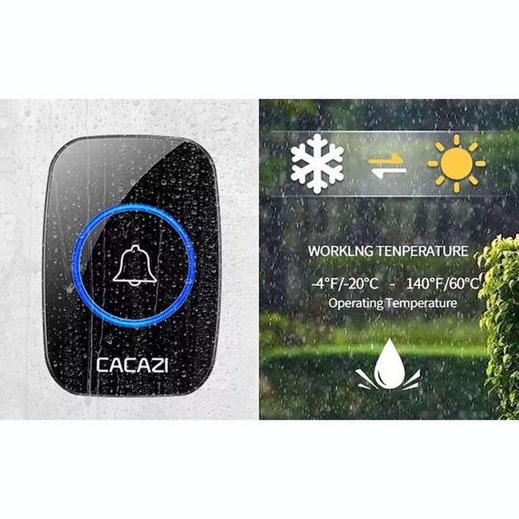 زنگ بی سیم کاکازی مدل A10-3 مجموعه 4 عددی