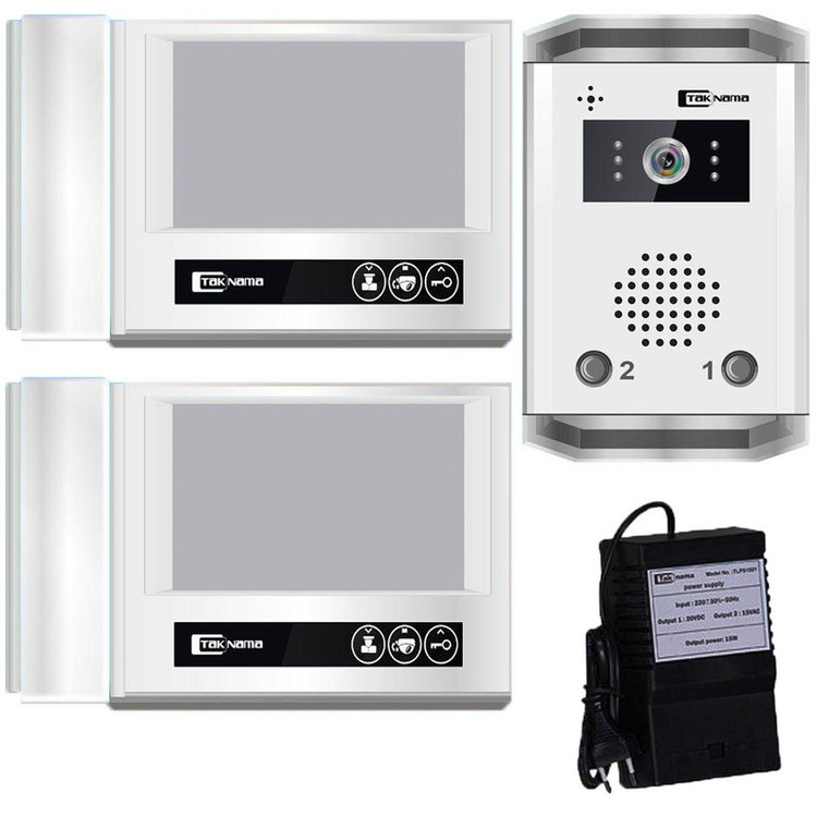درب بازکن تصویری تک نما مدل D70-2V مجموعه 3 عددی