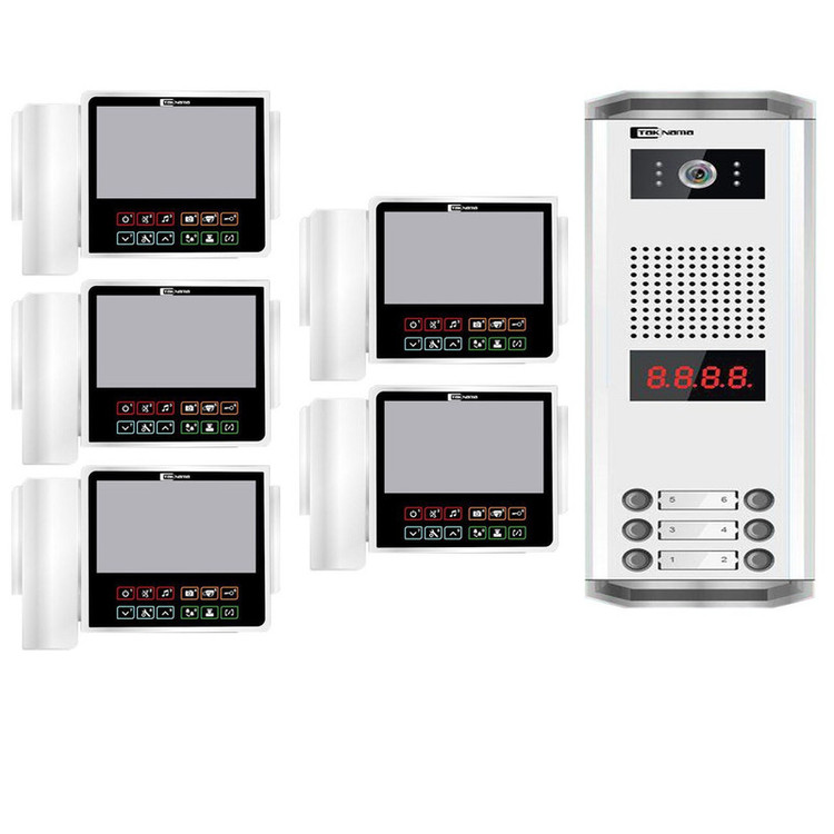 درب بازکن تصویری تک نما مدل C70-5V مجموعه 6 عددی