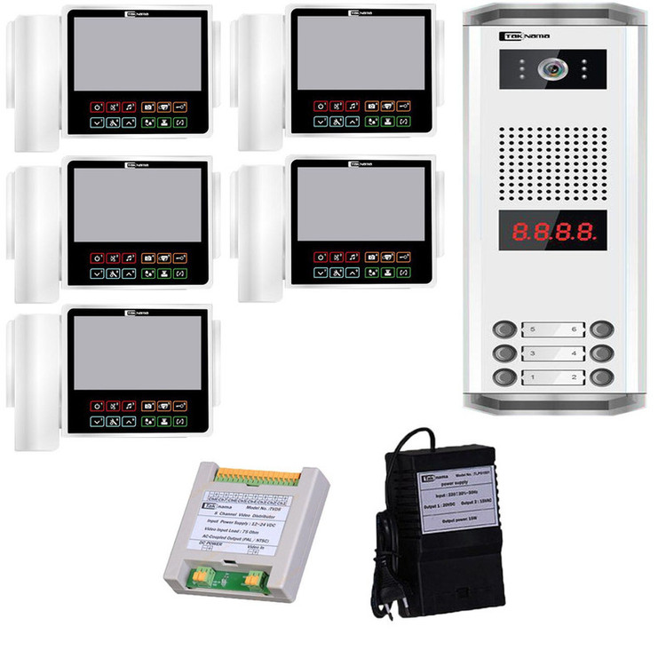درب بازکن تصویری تک نما مدل C70-5V مجموعه 6 عددی