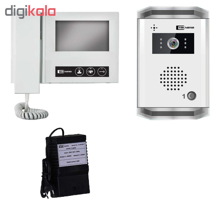 درب بازکن تصویری تک نما مدل D43-1V مجموعه ۲ عددی
