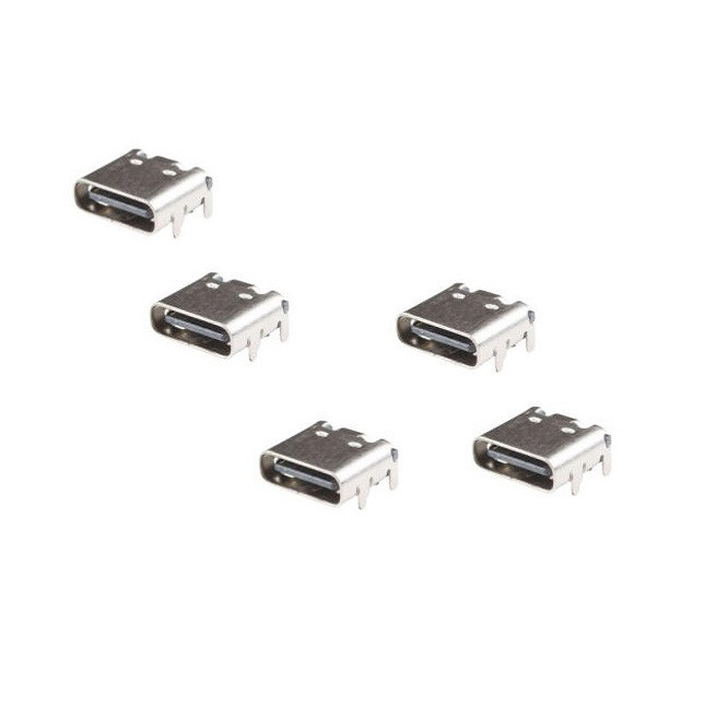 کانکتور usb-c مادگی مدل DIP بسته 5 عددی