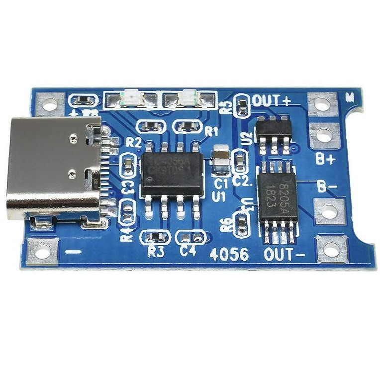 ماژول شارژ باتری لیتیومی مدل TP-4056TYPEC بسته 3 عددی