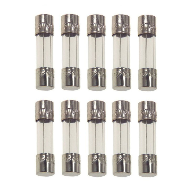 فیوز شیشه ای 25 آمپر مدل 2M-250V بسته 10 عددی