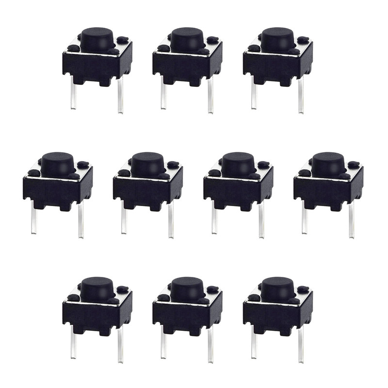 میکرو سوئیچ مدل Vertical-6×6×6-2P بسته 10 عددی