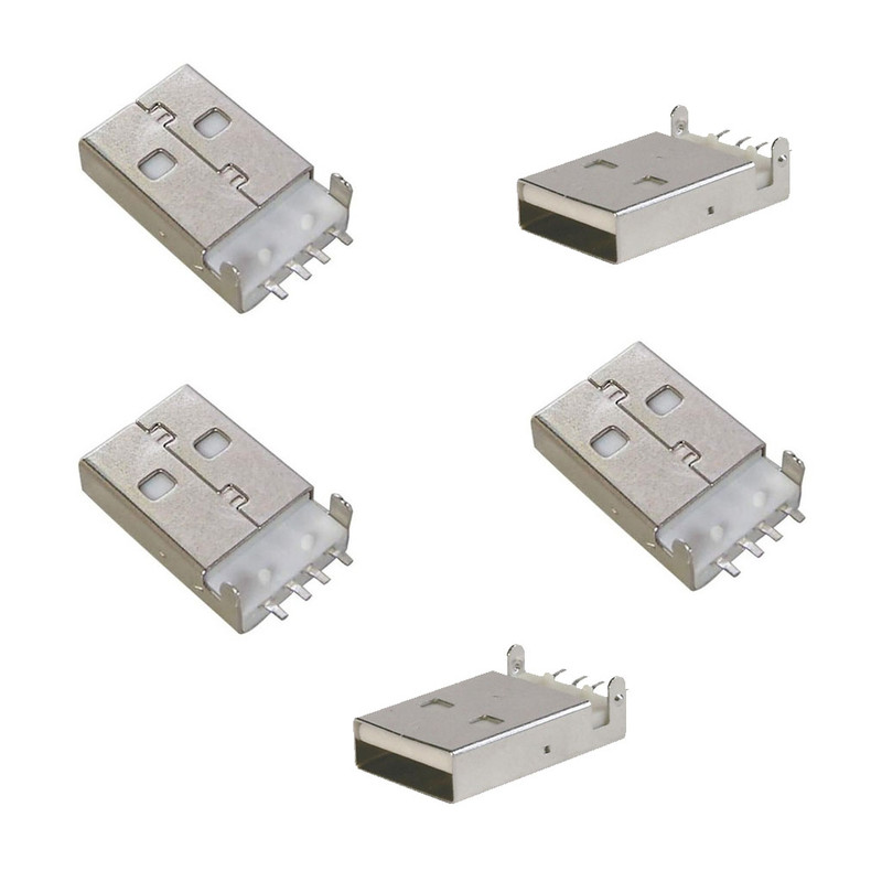 كانكتور نری USB-A مدل SMD بسته 5 عددی