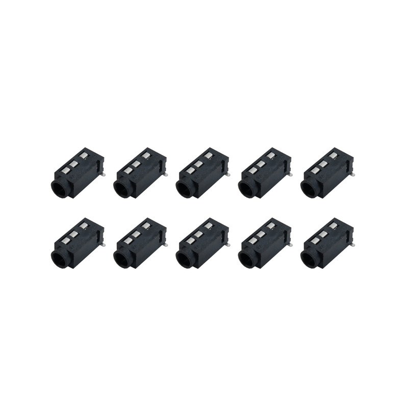 سوکت مادگی هدفون کد 3.5mm_aux_smd بسته 10 عددی