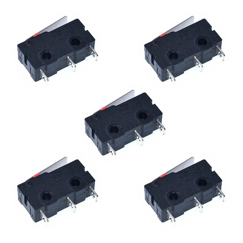 میکرو سوئیچ اهرم دار مدل 5A-125-250V بسته 5 عددی