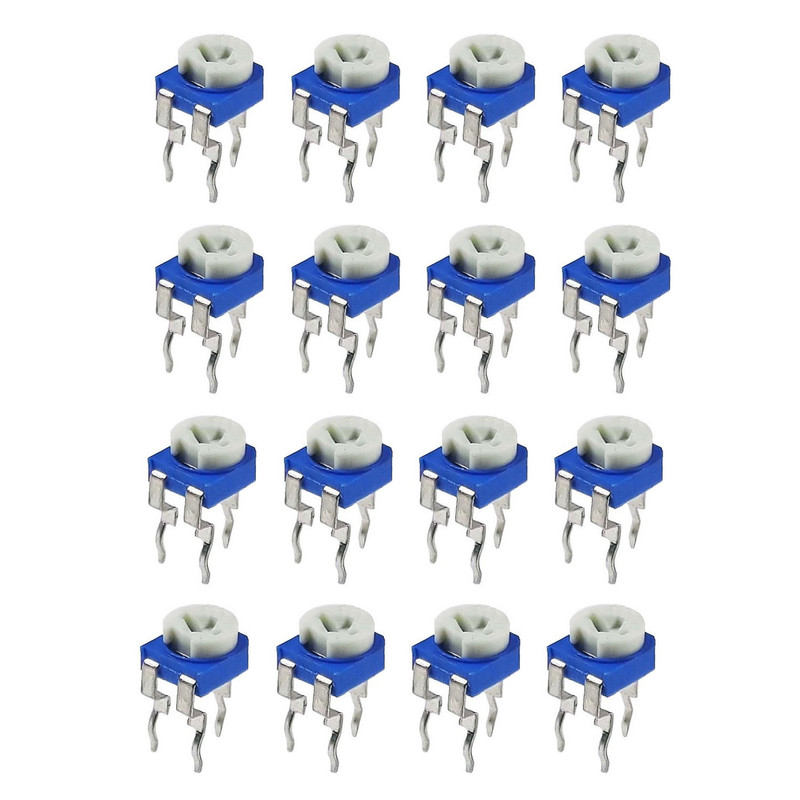 پتانسیومتر 500 کیلو اهم مدل TPB-500KO بسته 16 عددی