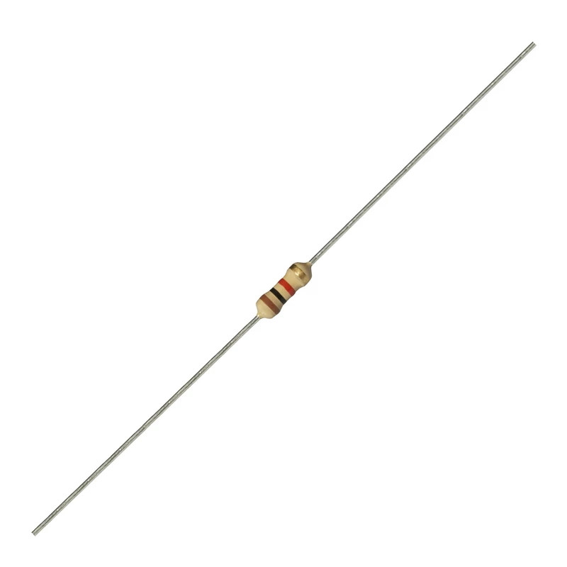 مقاومت 1 کیلو اهم 0.25 وات کد YADIKE0210R1K.25W5TDN50 بسته 50 عددی