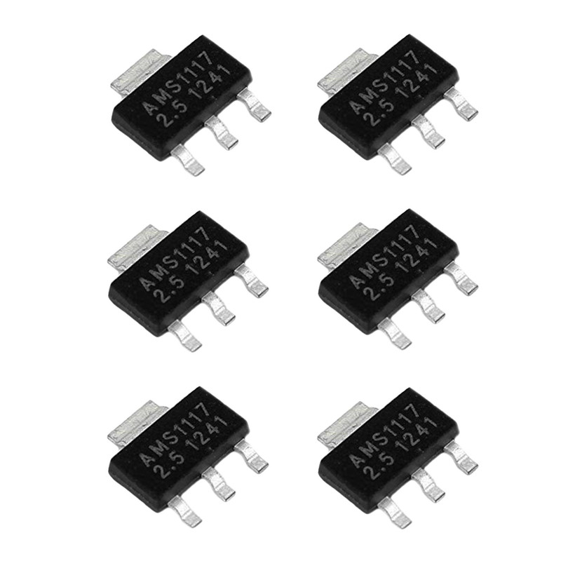 رگولاتور ولتاژ مدل AMS1117-2.5v بسته 6 عددی