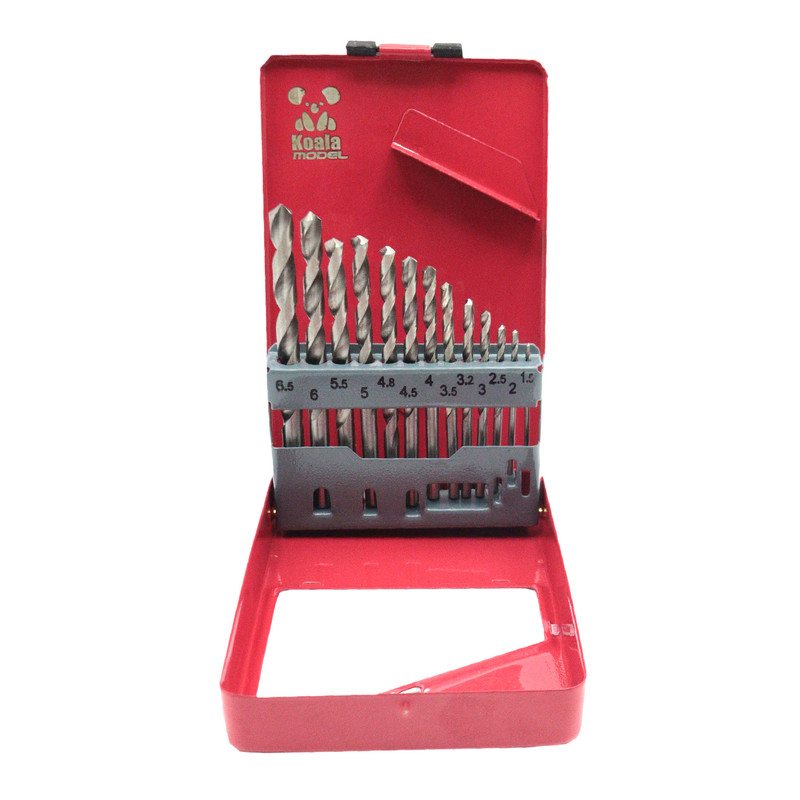 مته فلز مدل کوالا کد YPJM-2766-13-HSS13 مجموعه 13 عددی