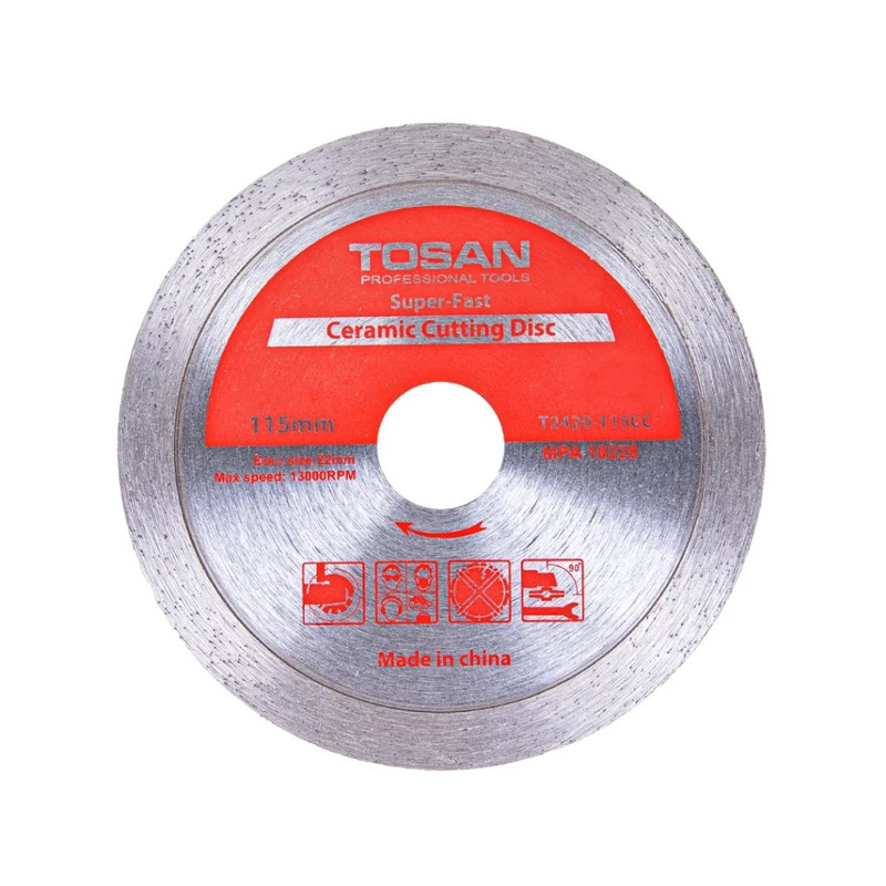 صفحه برش گرانیت توسن مدل T2416-115GC سایز 115 میلی‌متر