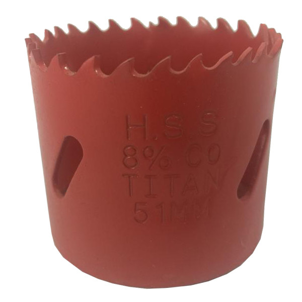 مته گردبر تیتان مدل 8P-Co-HSS51 سایز 51 میلی‌متر