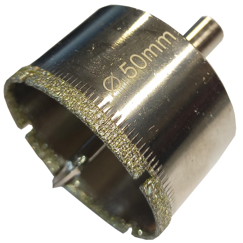 مته گردبر شیشه و سرامیک مدل DIAMOND سایز 50 میلی متر