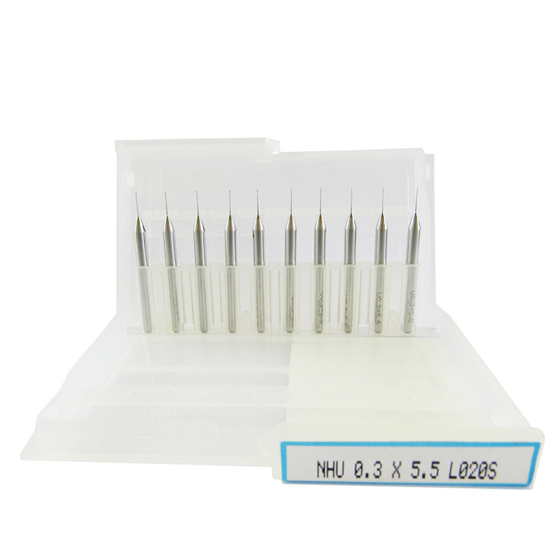 مته کارباید یونیون تول مدل S-03 سایز 0.3 میلی متر مجموعه 10 عددی