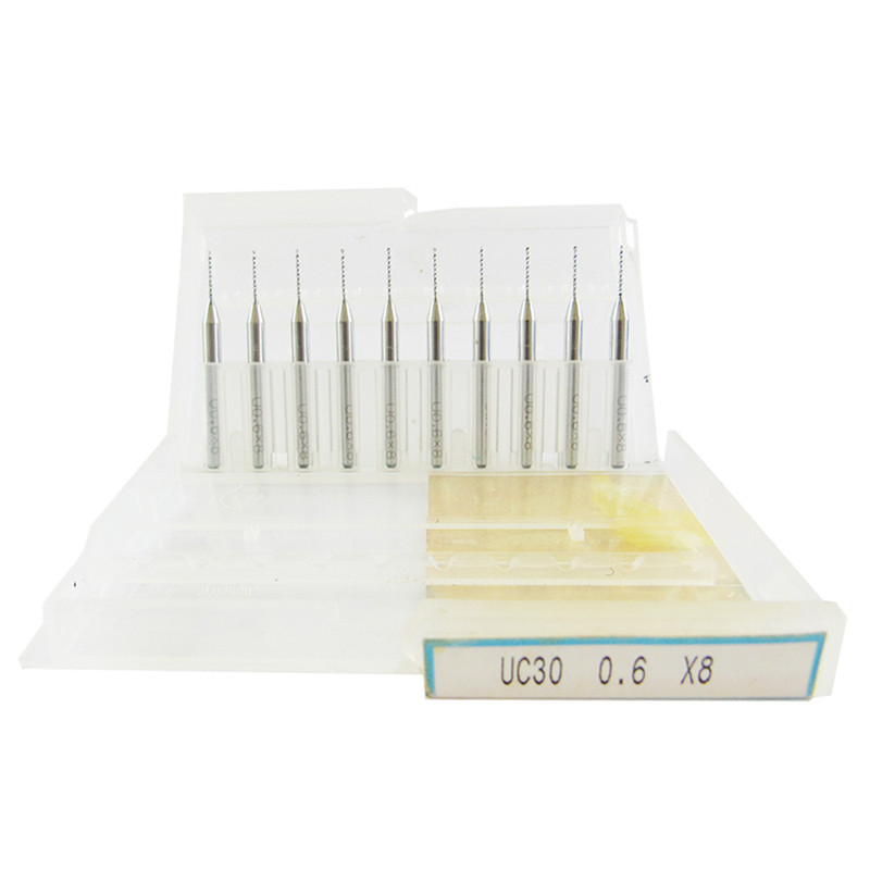 مته کارباید یونیون تول مدل S-06 سایز 0.6 میلی متر مجموعه 10 عددی